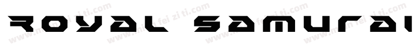 Royal Samurai Title字体转换